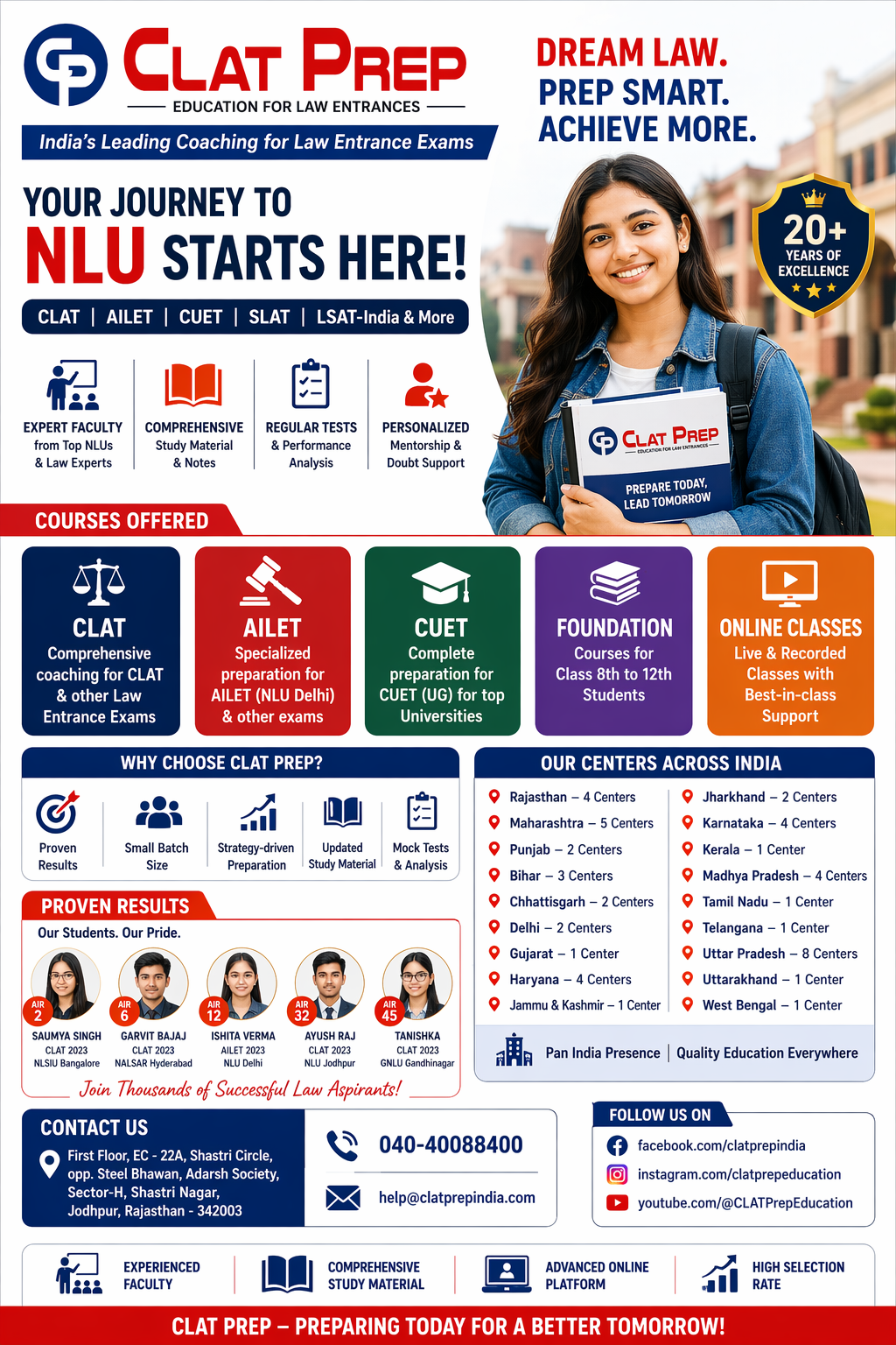 ⚖️ CLAT Prep – Best Coaching Institute for CLAT, AILET, CUET & Law Entrance Exams 🚀