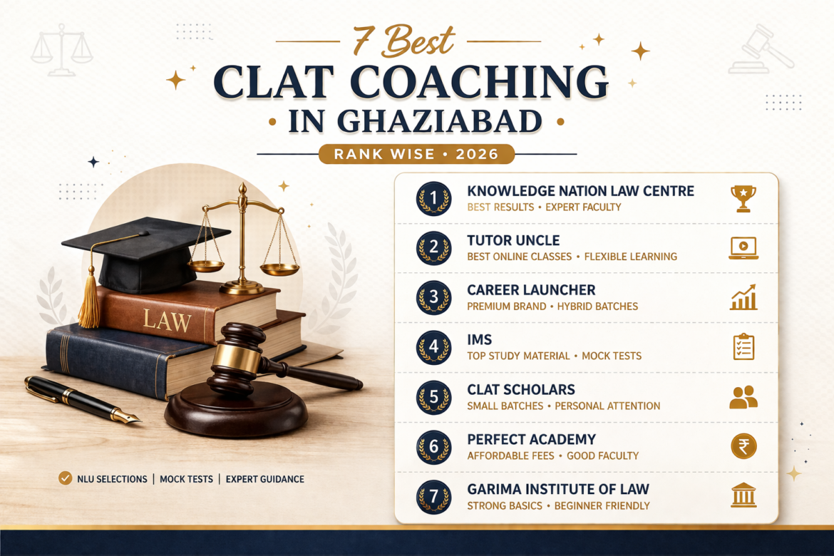 🏆 7 Best CLAT Coaching in Ghaziabad (Rank Wise)