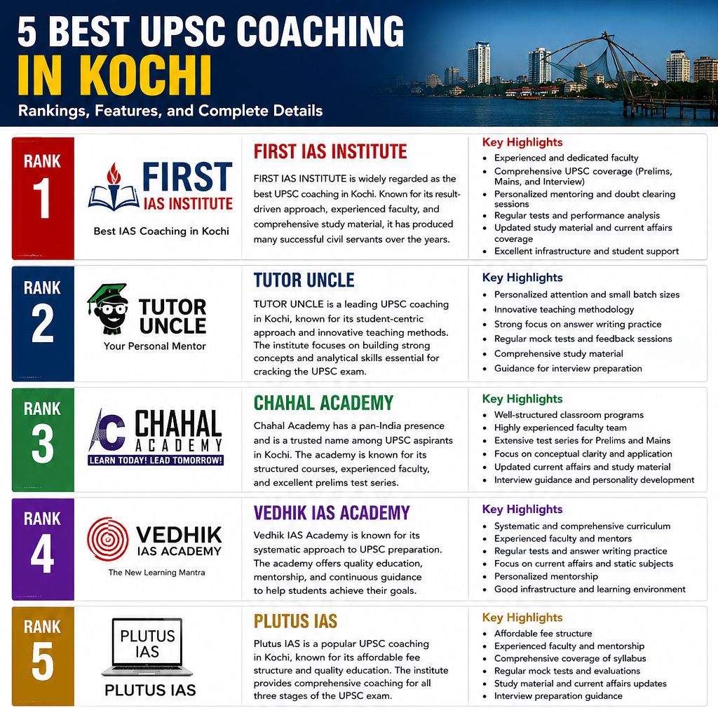 5 Best UPSC Coaching in Kochi