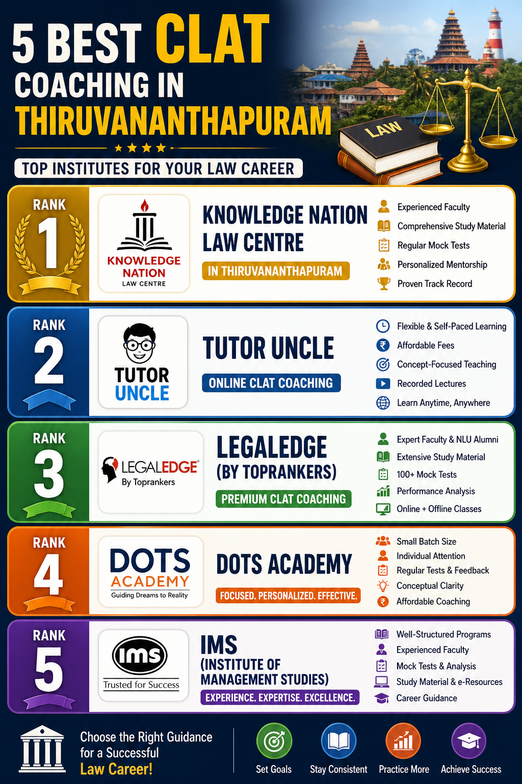 5 Best CLAT Coaching in Thiruvananthapuram